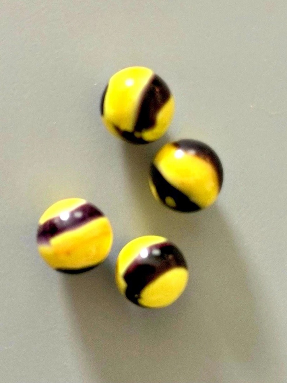 Marble King Bumblebee Swirl Marbles Yellow & Black